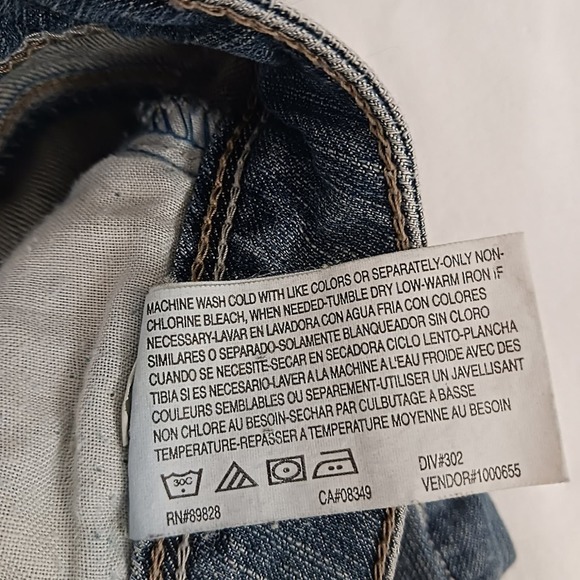 Y2K Flared Jeans Bell Flare Acid Wash Medium Blue Boho Bohemian Festival Vntg 7 - Picture 14 of 14